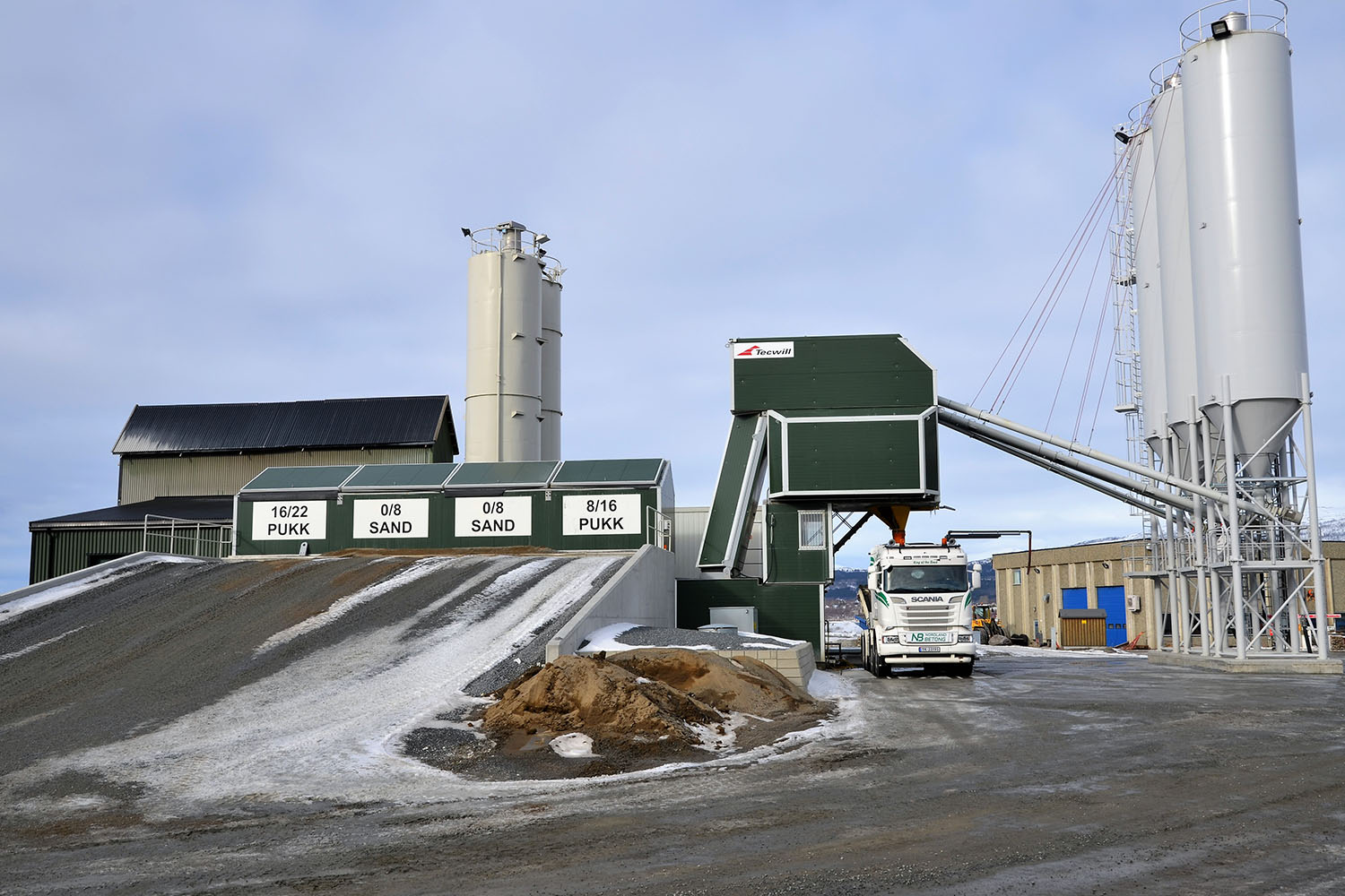 Coronatiltak på betongfabrikk